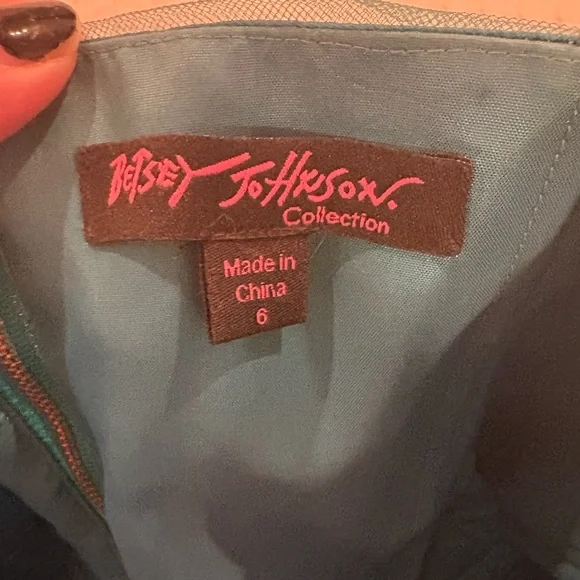 🛼 Y2K Betsey Johnson Aqua Blue Dress 🛼 - Picture 4 of 5